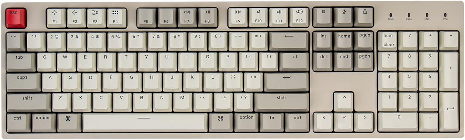 Aerion MK1 keyboard — top-down view